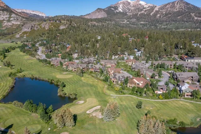 a view of lake and mountain