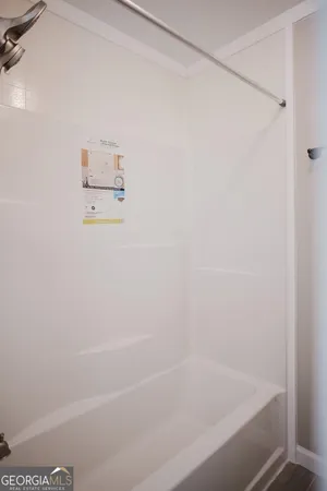 a close up of a bathtub