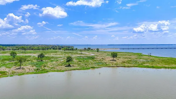 a view of a park with benches and plants