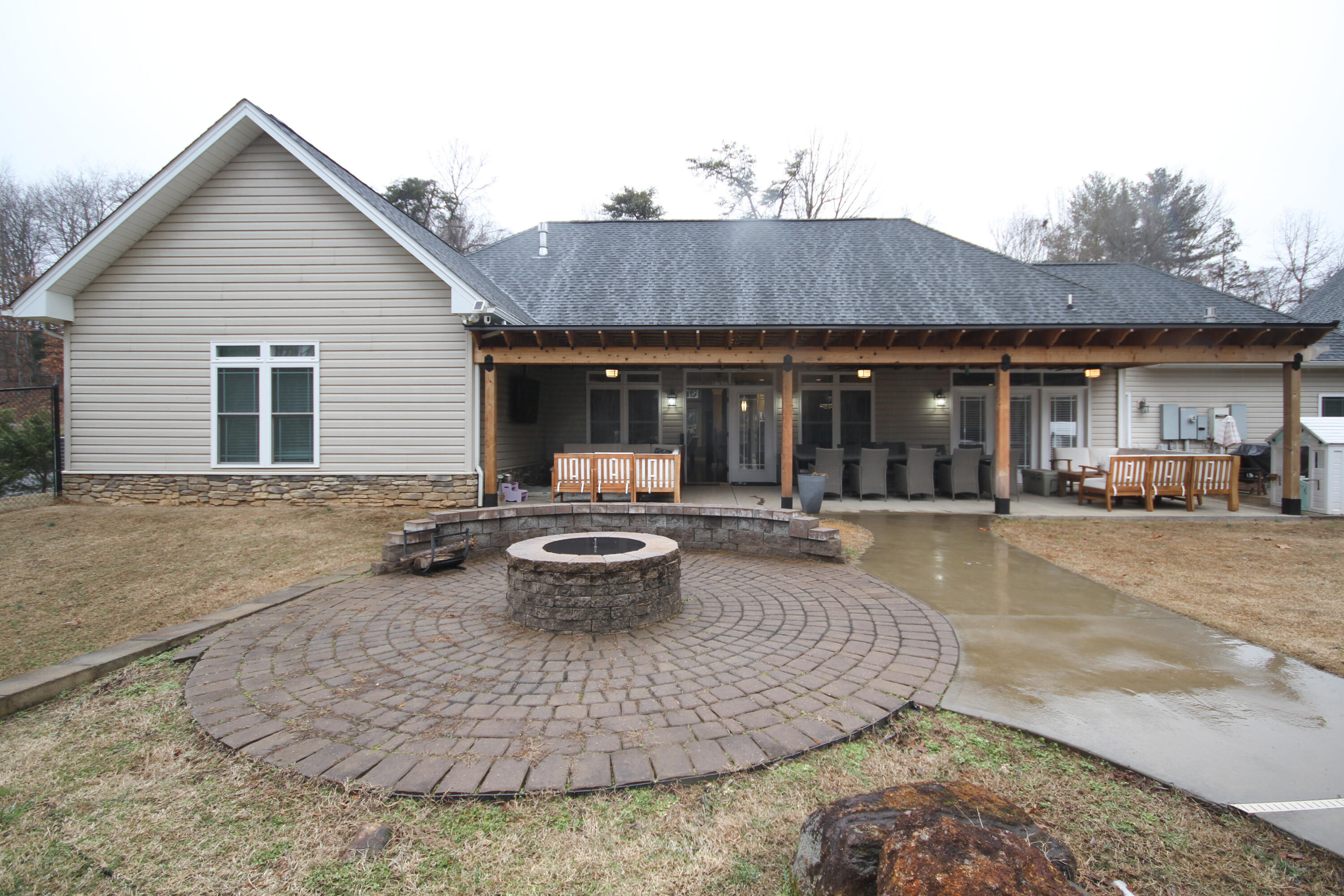 5290 Castle Rock Road Roanoke, VA 24018 - Photo 27 of 34 5290 Covered Patio, Fire Pit