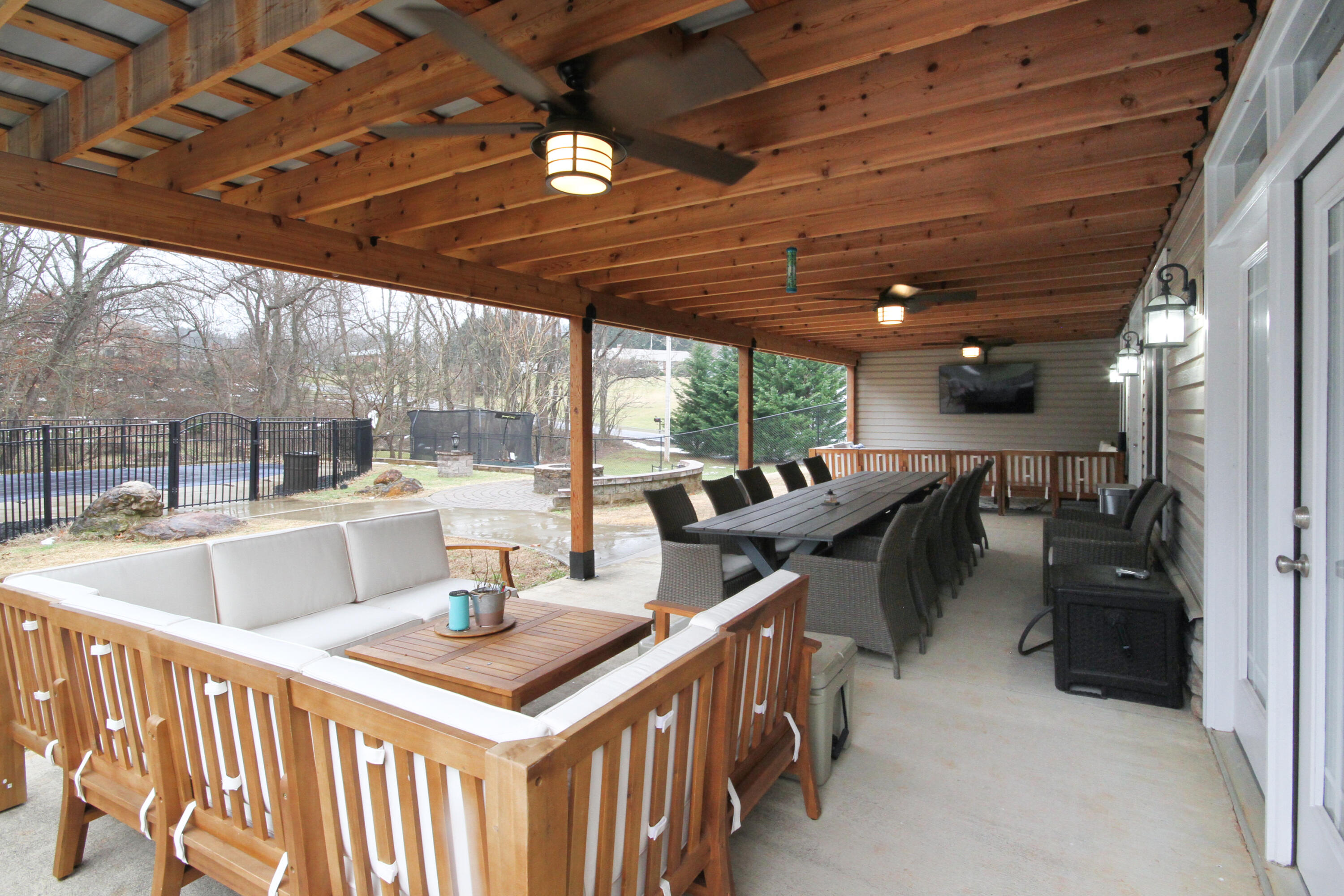 5290 Castle Rock Road Roanoke, VA 24018 - Photo 29 of 34 5290 Covered Patio to Pool Area