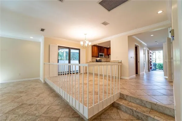 a view of an entryway with a livingroom