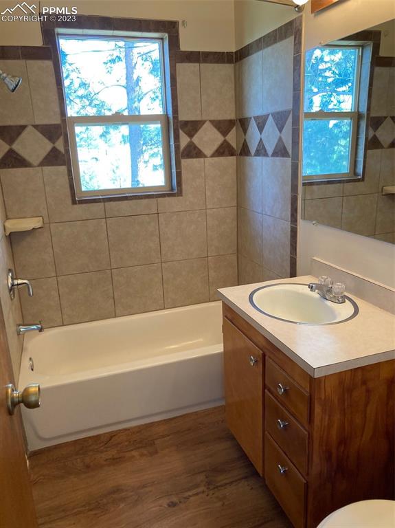 355 North Rush Road Rush, CO 80833 - Photo 31 of 41 a bathroom with a sink vanity tub and a mirror
