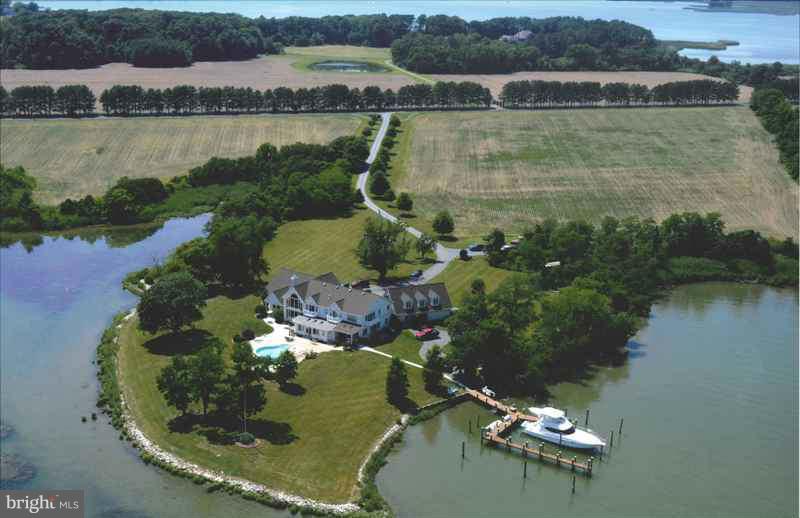 1801 Cox Neck Road Chester, MD 21619 - Photo 1 of 30 Aerial View