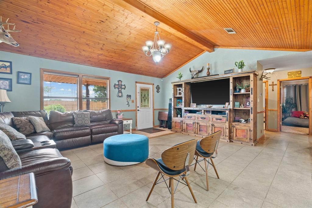 5058 West Highway 199 Springtown, TX 76082 - Photo 14 of 40 a living room with furniture and a flat screen tv