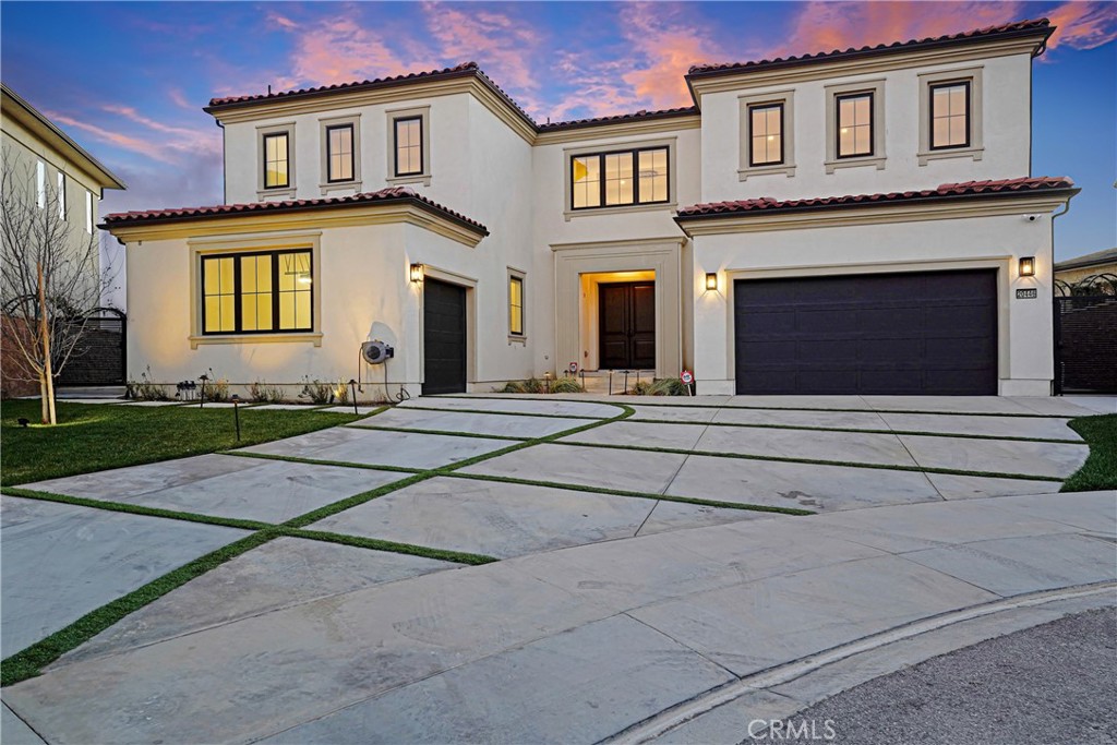 a front view of a house