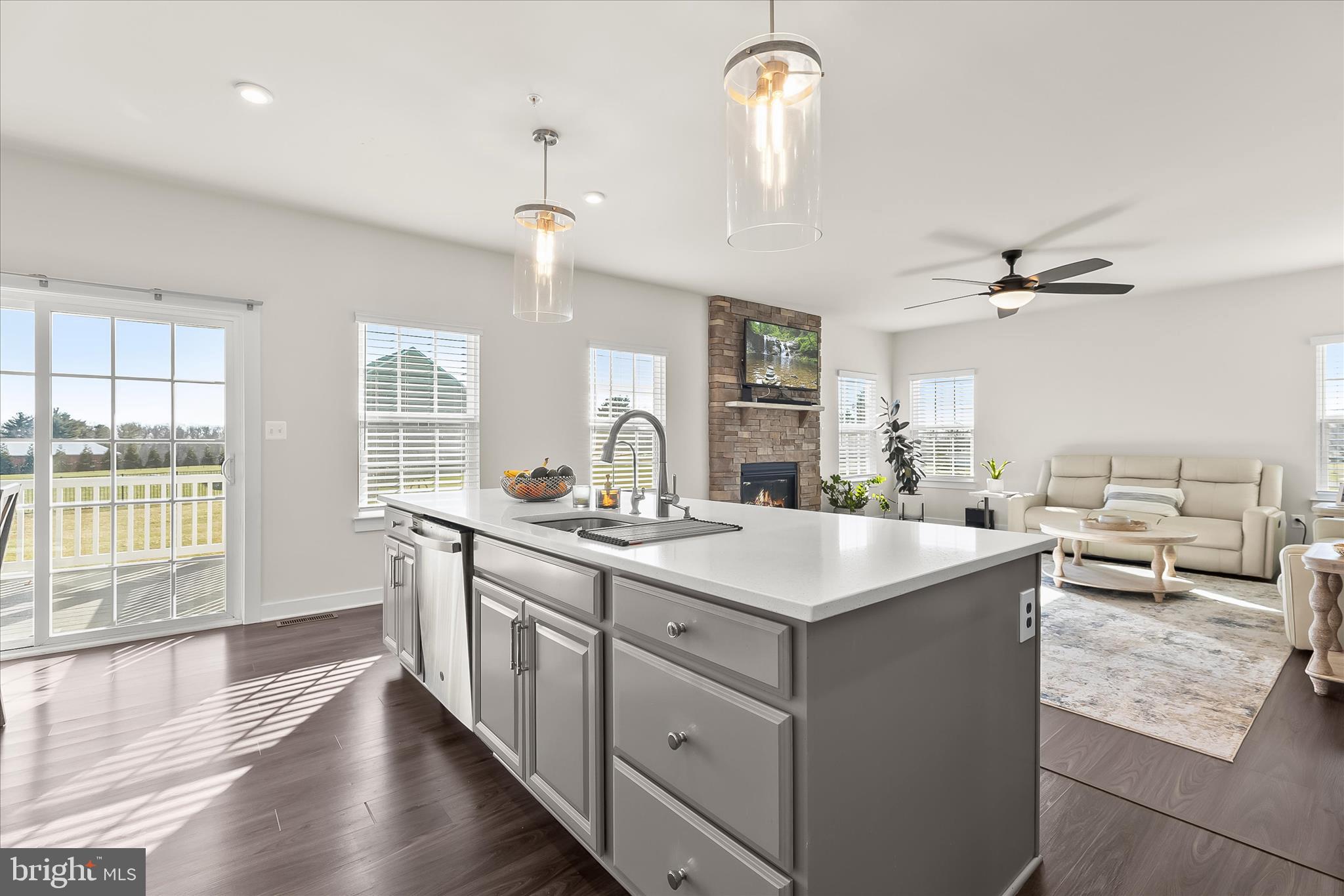 1955 Caple Road Finksburg, MD 21048 - Photo 16 of 68 Kitchen Island to Dining Deck & Living Rm