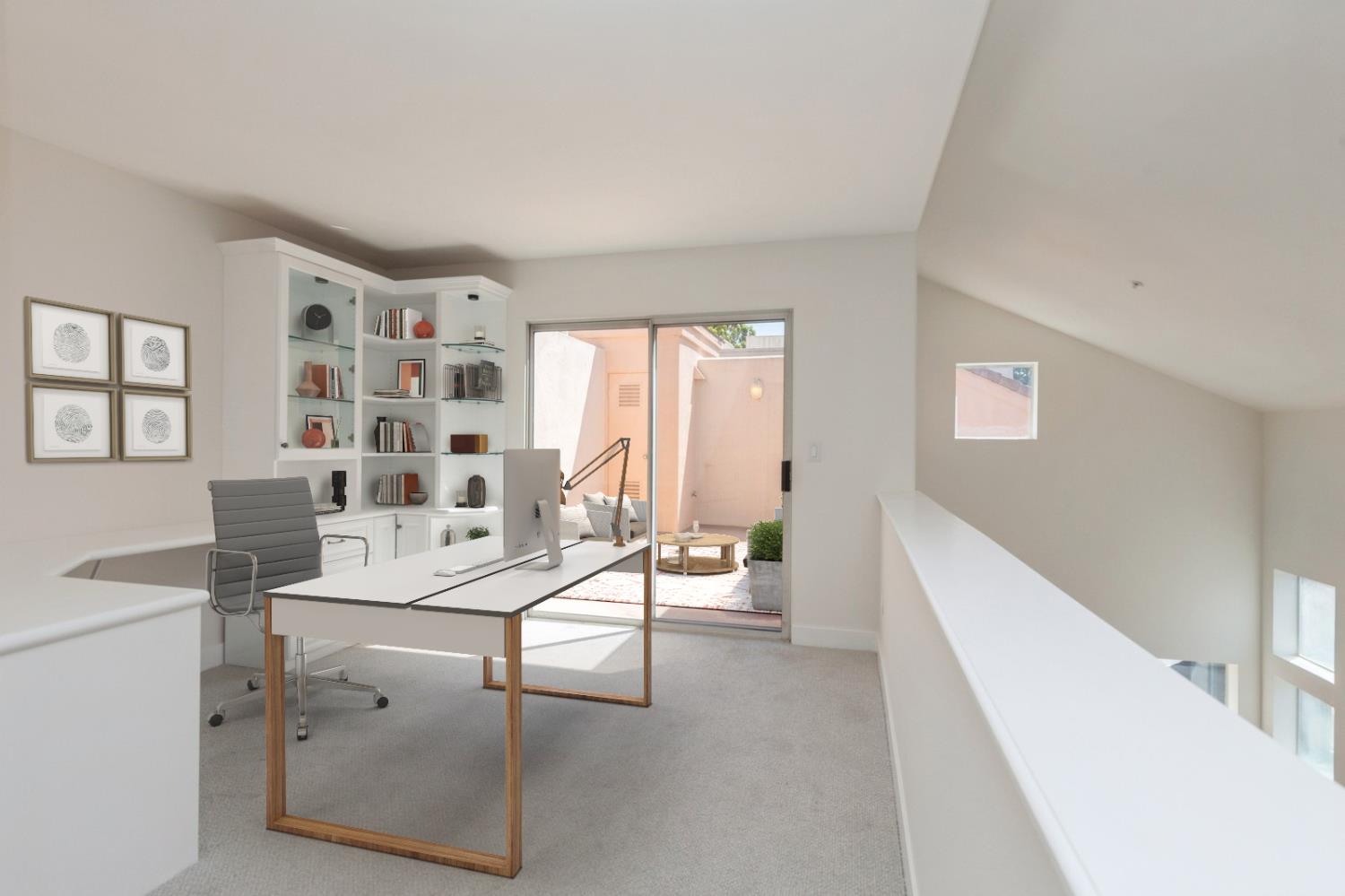 987 Asilomar Terrace, Unit 2 Sunnyvale, CA 94086 - Photo 14 of 48 a view of a workspace with furniture and a window