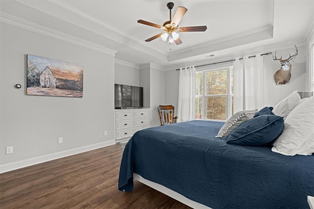 5330 North Helton Road Winston, GA 30187 - Photo 33 of 65 a bedroom with a bed and a flat screen tv