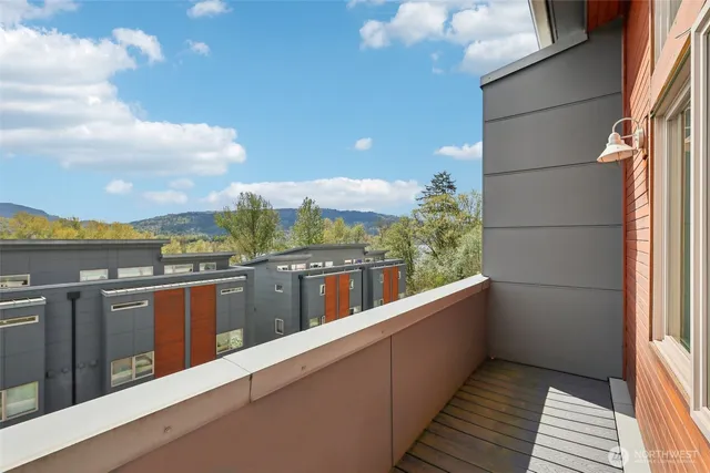 a view of city from a balcony