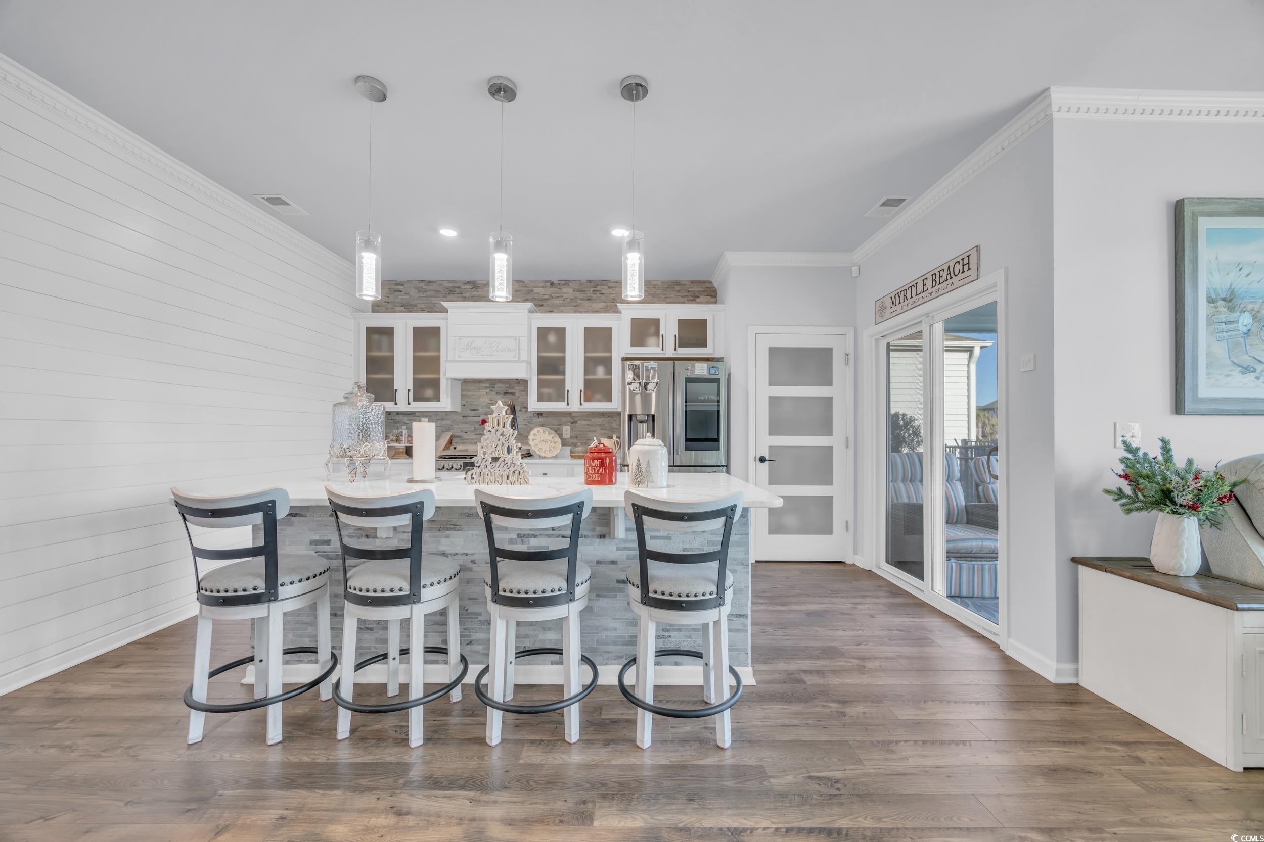 2653 Orion Loop Myrtle Beach, SC 29577 - Photo 15 of 39 Kitchen featuring stainless steel fridge with ice