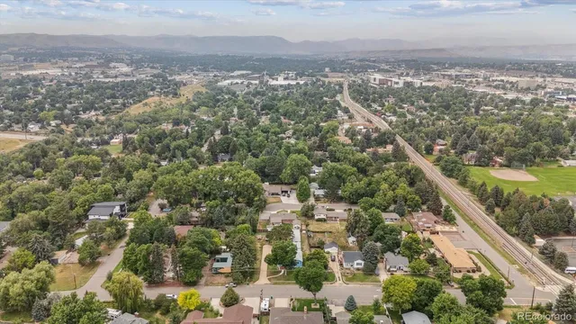 an aerial view of multiple house