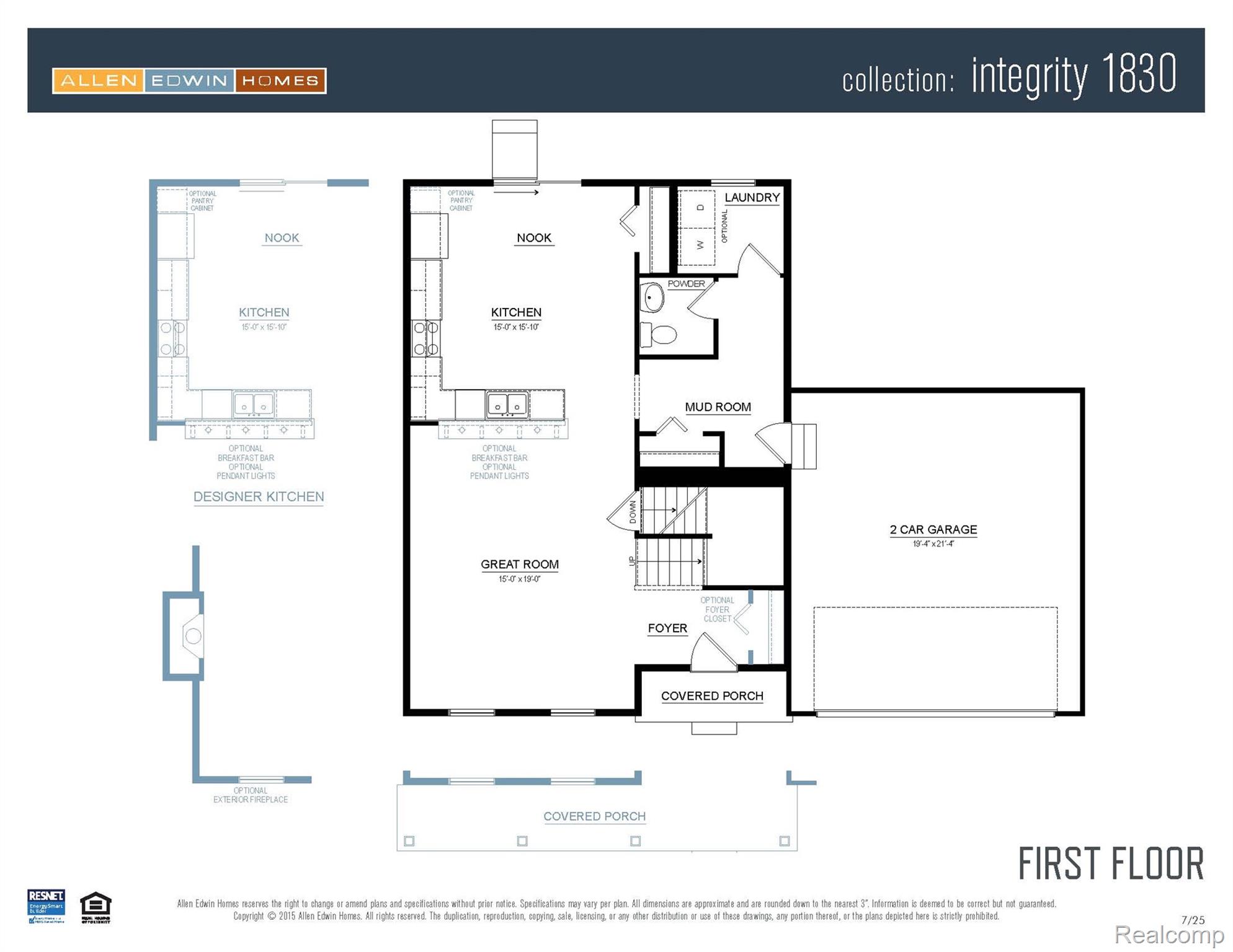 1230 Lockes Street Howell, MI 48843 - Photo 26 of 27 Standard Floor Plan-actual home may vary