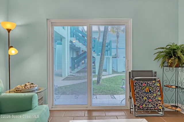 a front view of a house with entryway