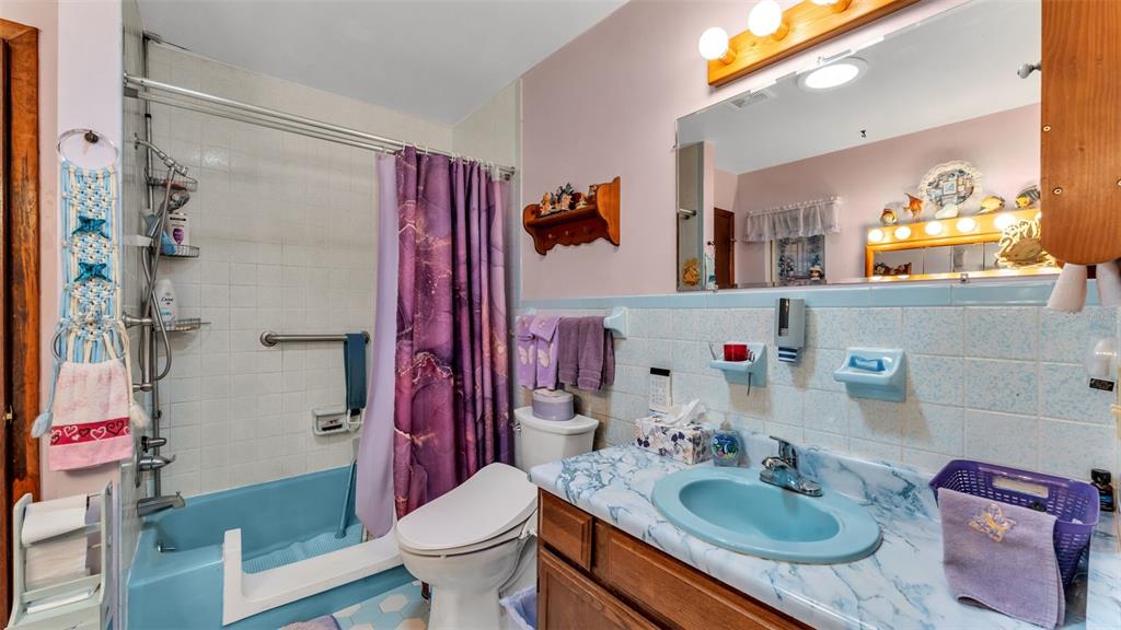 1301 Lanier Road Lakeland, FL 33810 - Photo 29 of 45 a bathroom with a sink vanity mirror and toilet