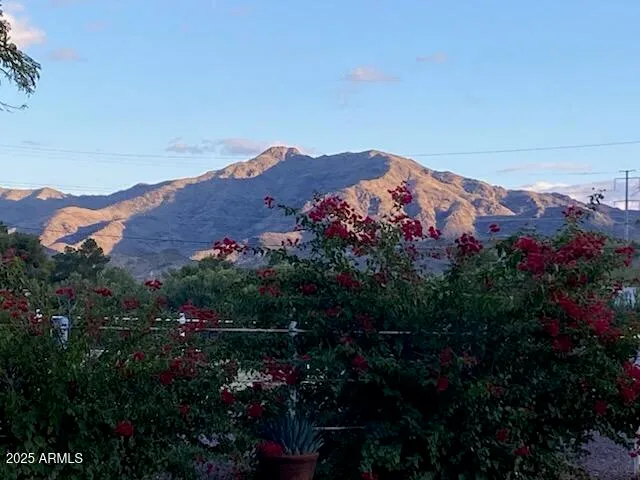 a bathroom with a granite countertop sink a large mirror and a shower