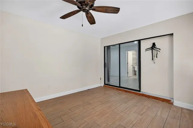 a view of an empty room