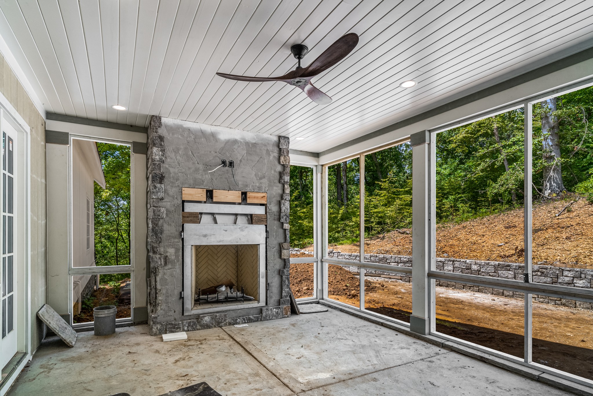 3506 Bailey Road Franklin, TN 37064 - Photo 20 of 59 a view of an empty room with windows a fireplace and front door