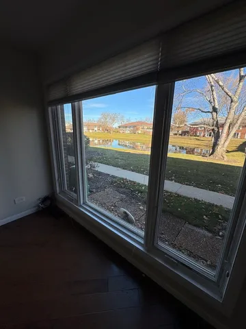 a view of a room with window