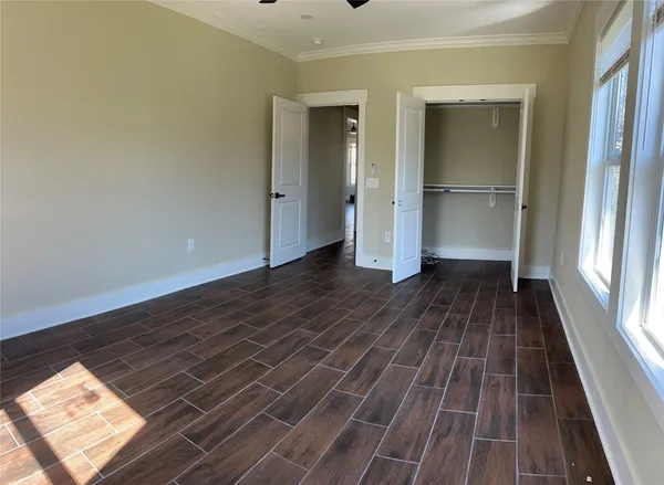 wooden floor in a gallery