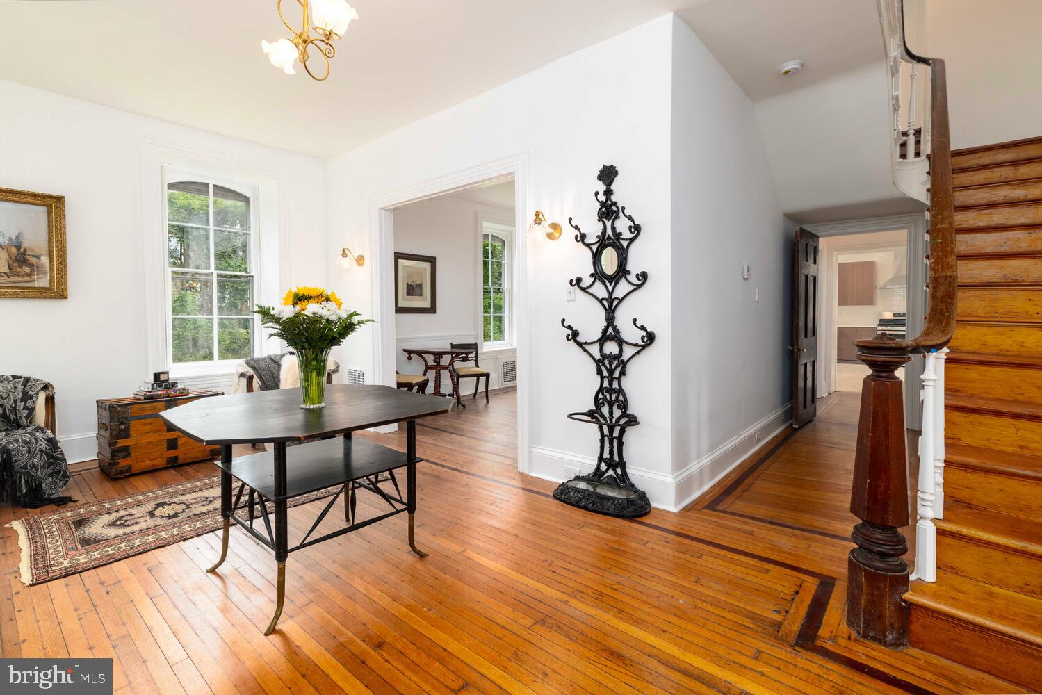 28 East Johnson Street Philadelphia, PA 19144 - Photo 2 of 24 a living room with furniture and wooden floor