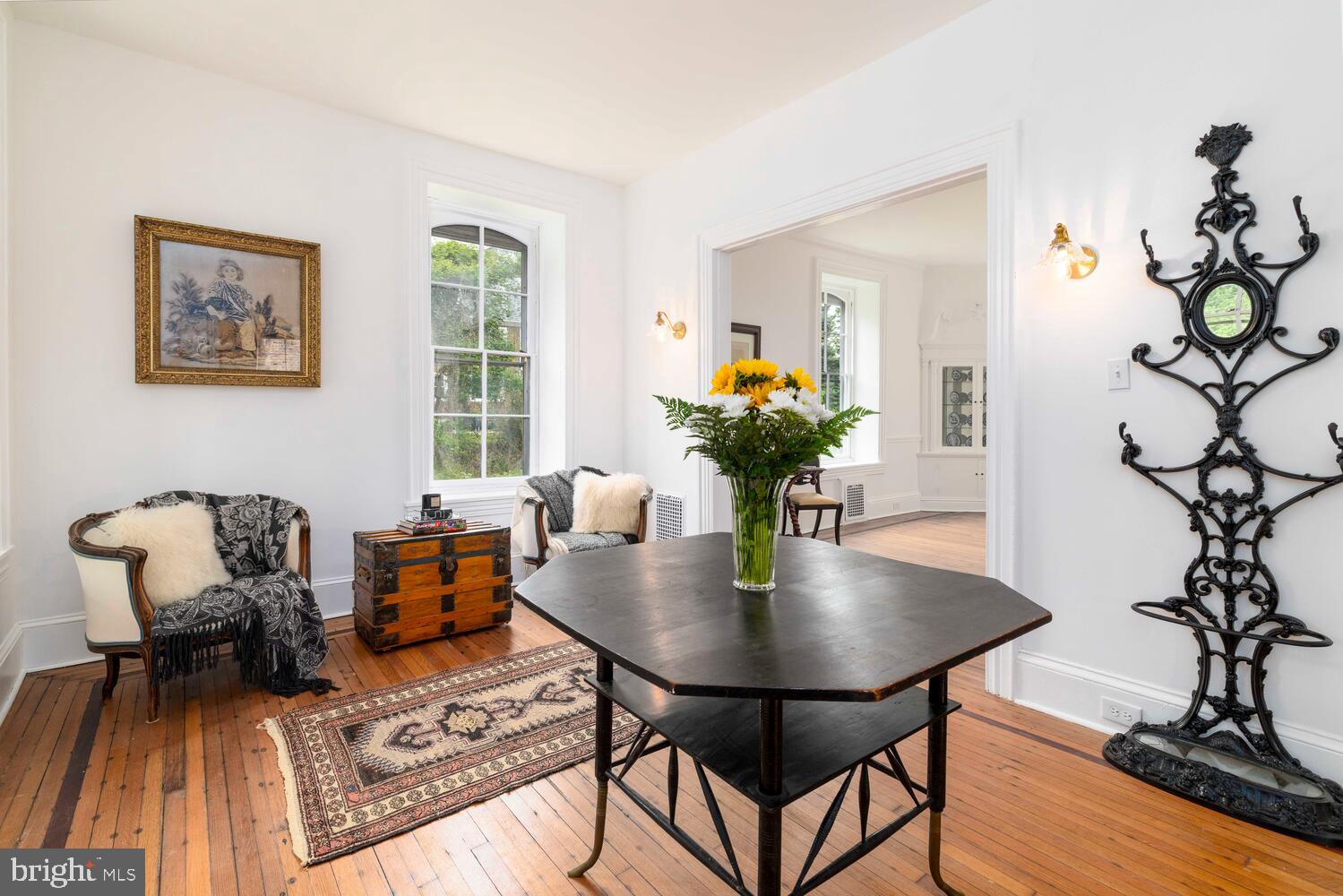 28 East Johnson Street Philadelphia, PA 19144 - Photo 3 of 24 a living room with furniture and a potted plant