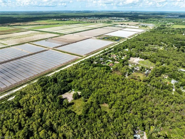 a view of a yard with a wooden fence