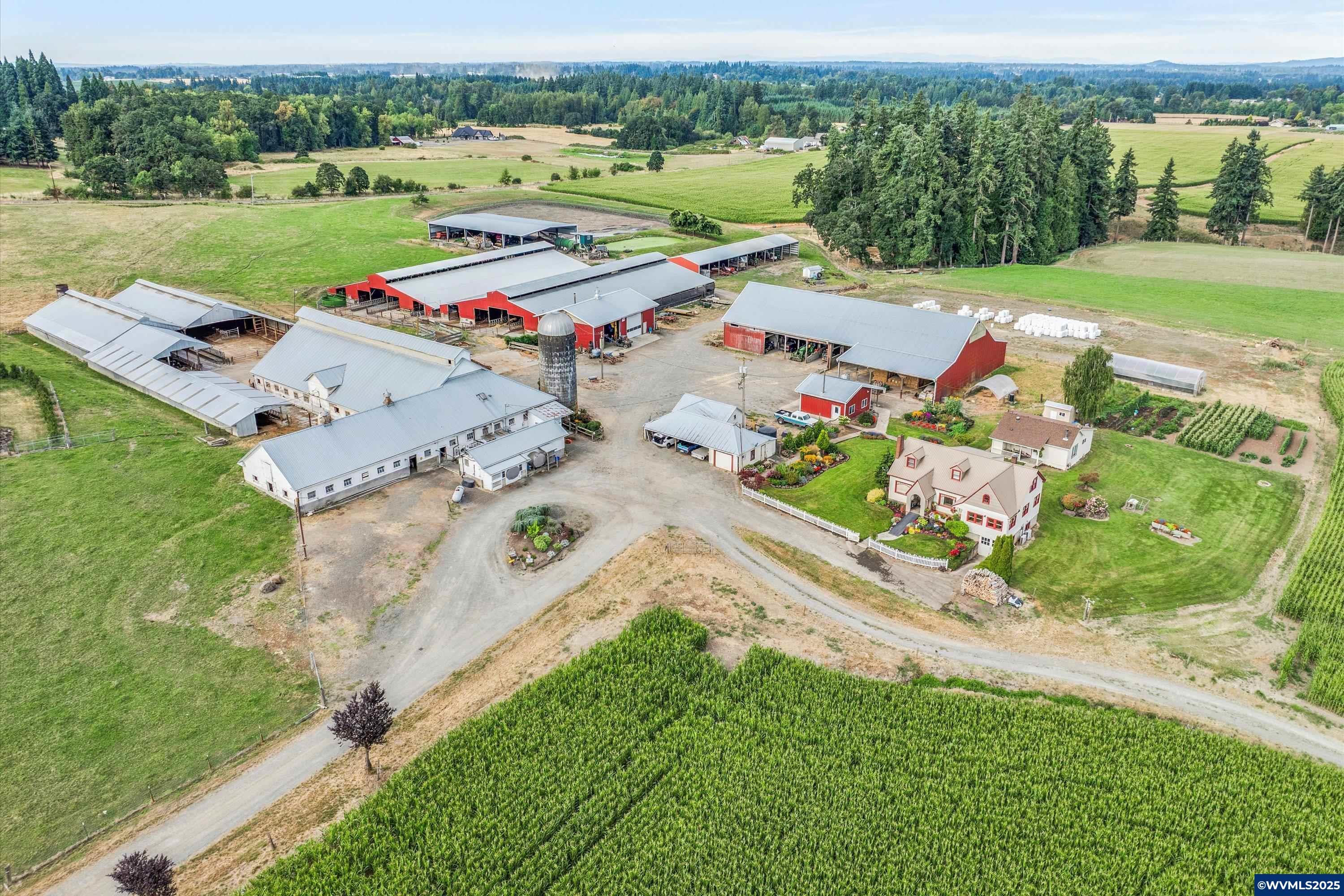 21303 South Central Point Road Canby, OR 97013 - Photo 4 of 50 an aerial view of a house with big yard