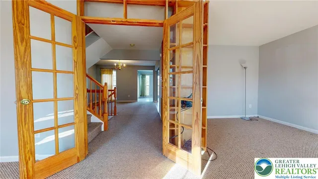 hallway view with staircase