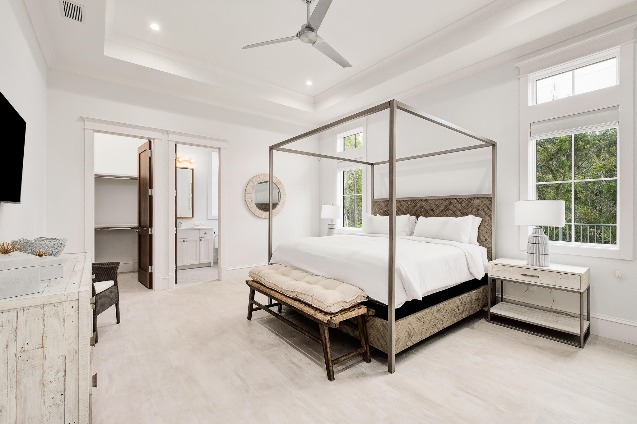 24 Brenda Ln Inlet Beach Inlet Beach, FL 32461 - Photo 16 of 55 a bed sitting in a spacious bedroom next to a window