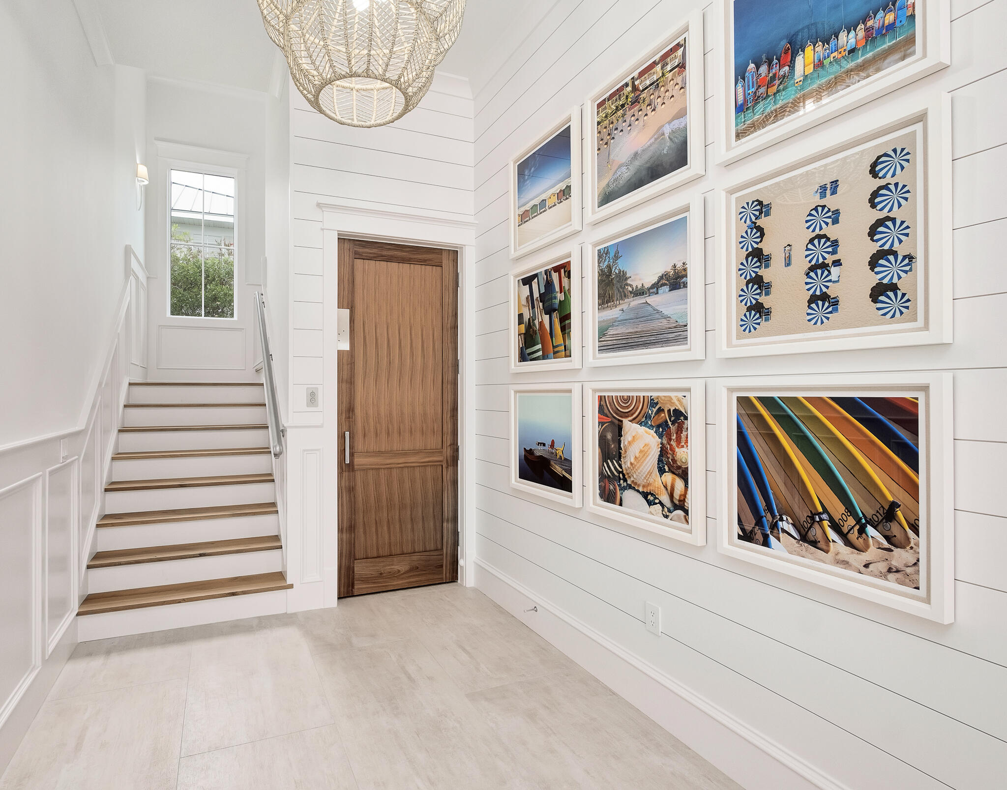 24 Brenda Ln Inlet Beach Inlet Beach, FL 32461 - Photo 18 of 55 staircase with wooden floor and windows