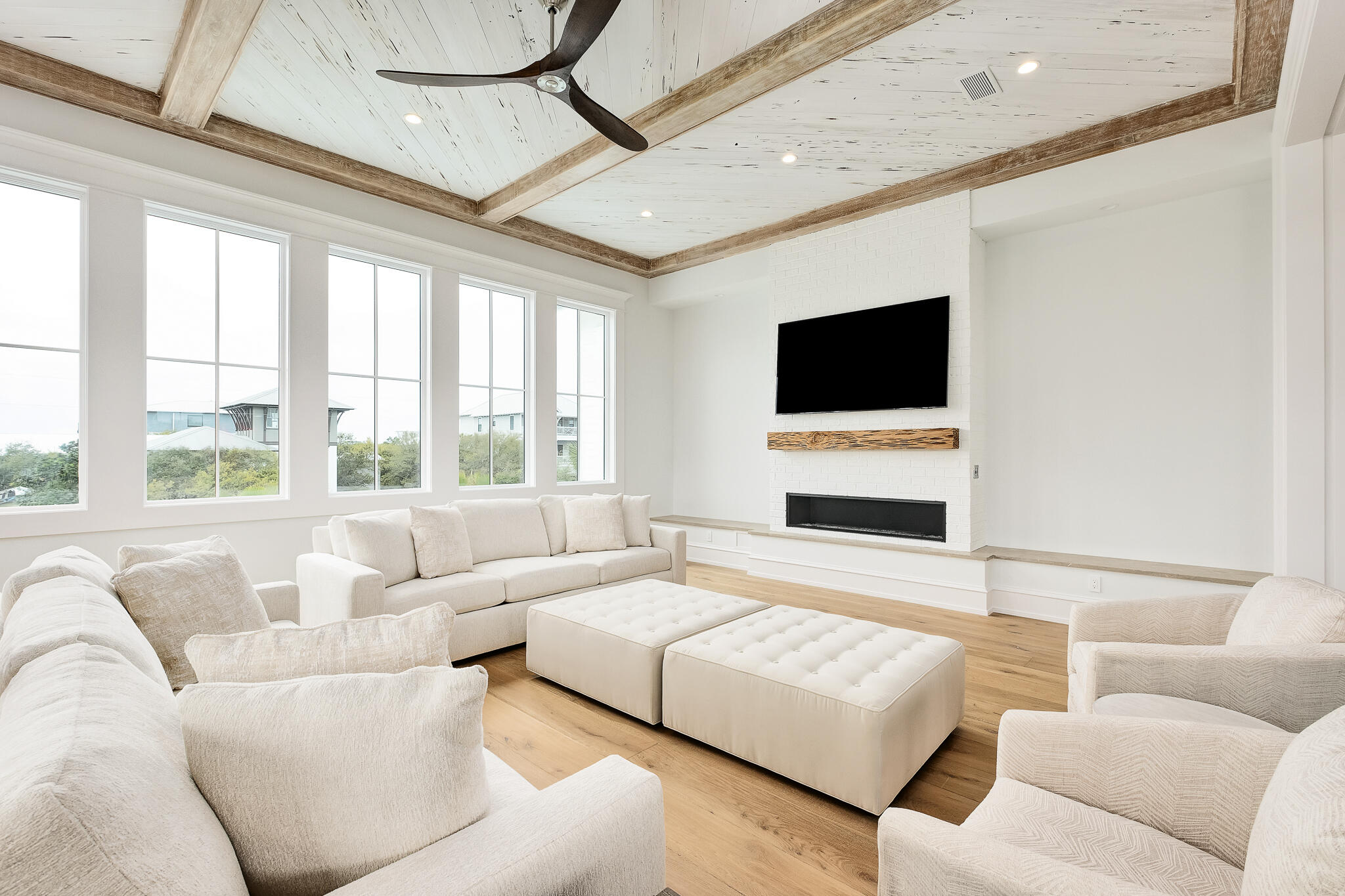 24 Brenda Ln Inlet Beach Inlet Beach, FL 32461 - Photo 19 of 55 a living room with furniture and a flat screen tv