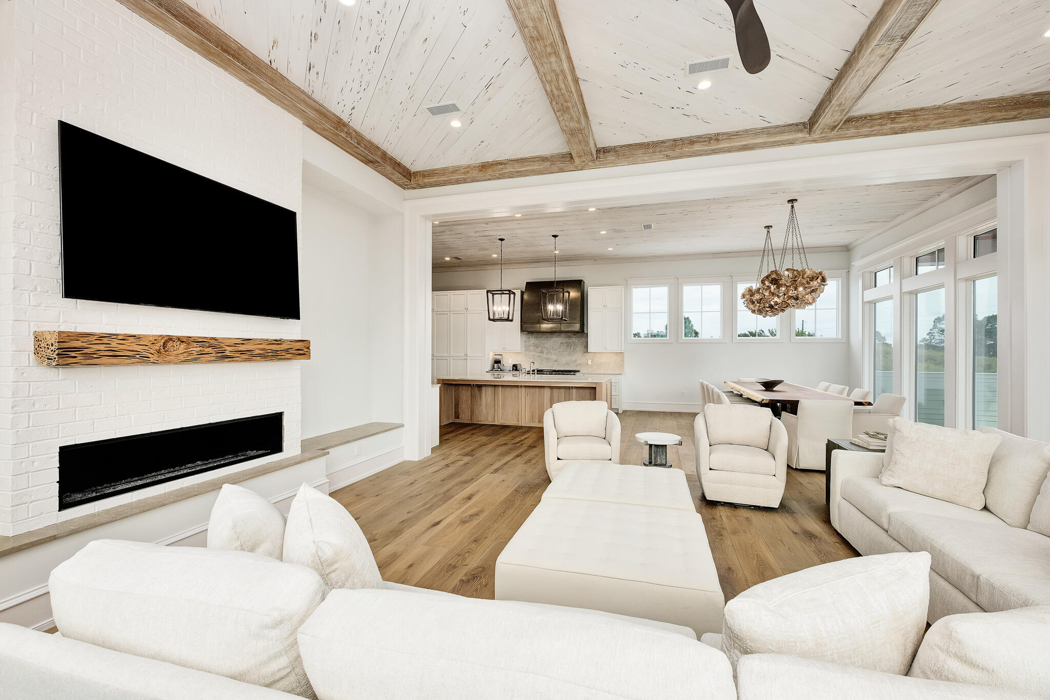 24 Brenda Ln Inlet Beach Inlet Beach, FL 32461 - Photo 20 of 55 a living room with furniture and a flat screen tv