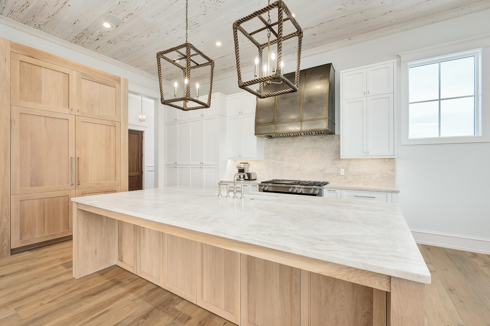 24 Brenda Ln Inlet Beach Inlet Beach, FL 32461 - Photo 22 of 55 a kitchen with stainless steel appliances granite countertop a sink a stove and a refrigerator
