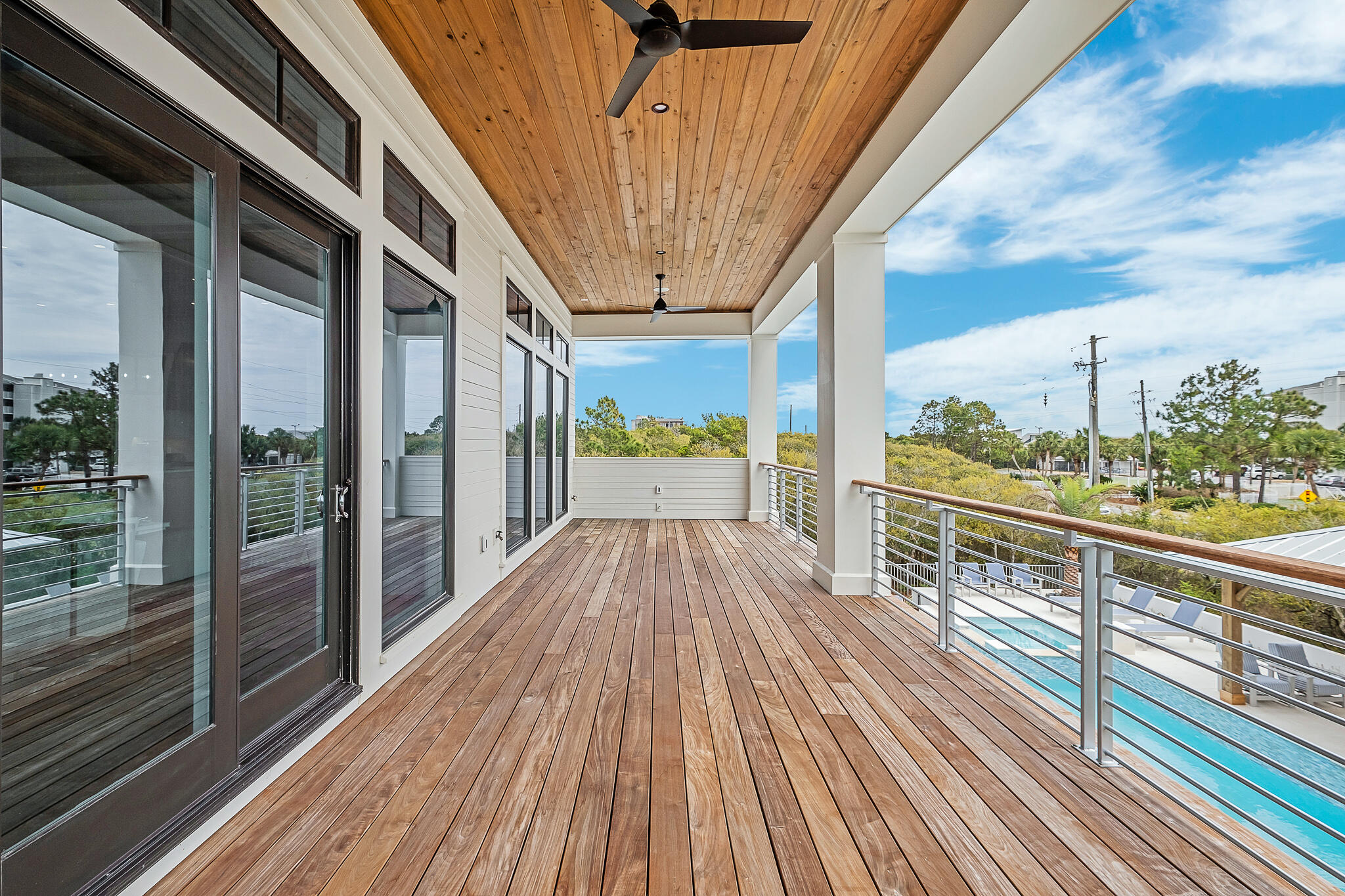 24 Brenda Ln Inlet Beach Inlet Beach, FL 32461 - Photo 26 of 55 a view of balcony with wooden floor