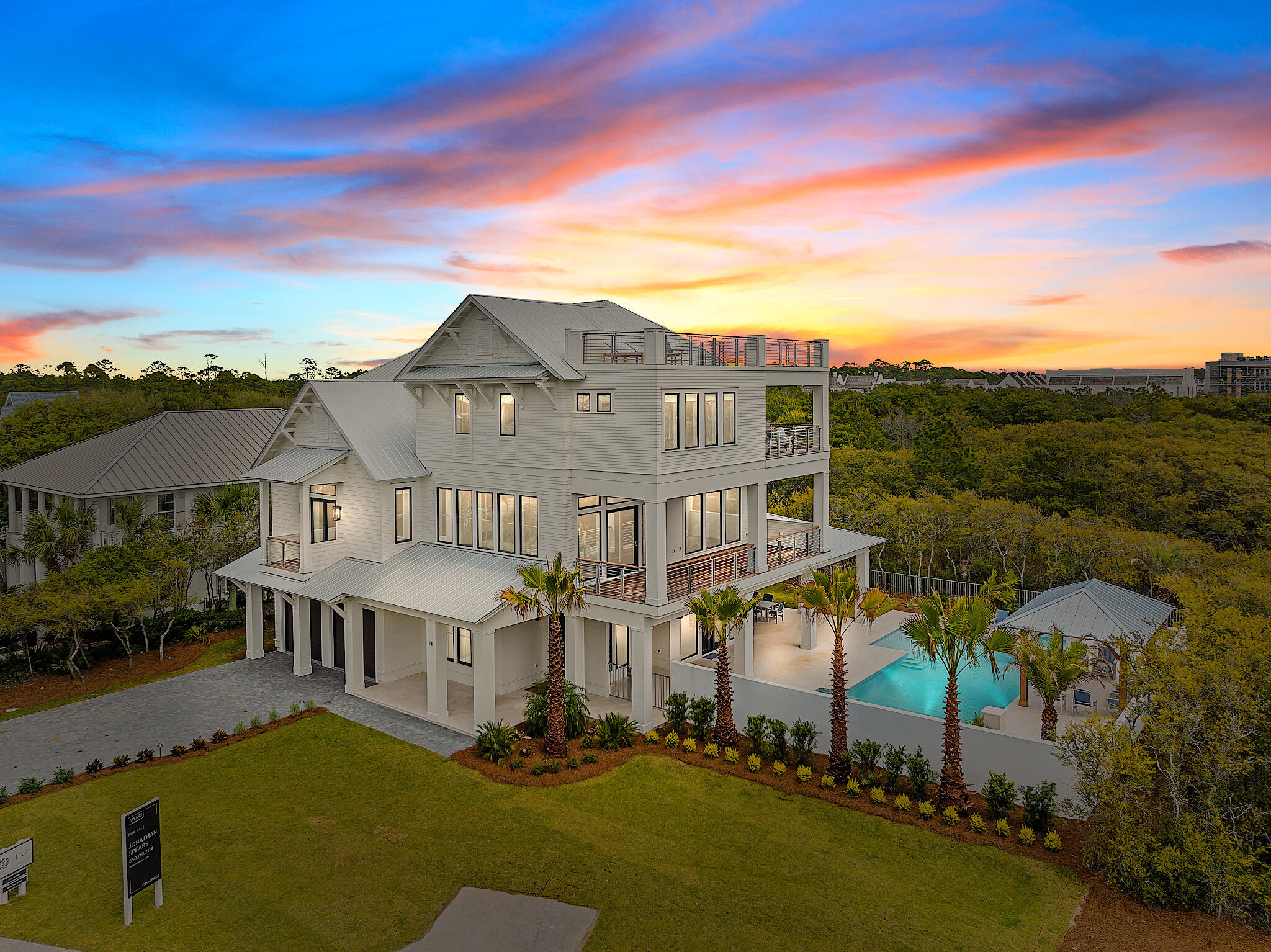24 Brenda Ln Inlet Beach Inlet Beach, FL 32461 - Photo 55 of 55 an aerial view of a house