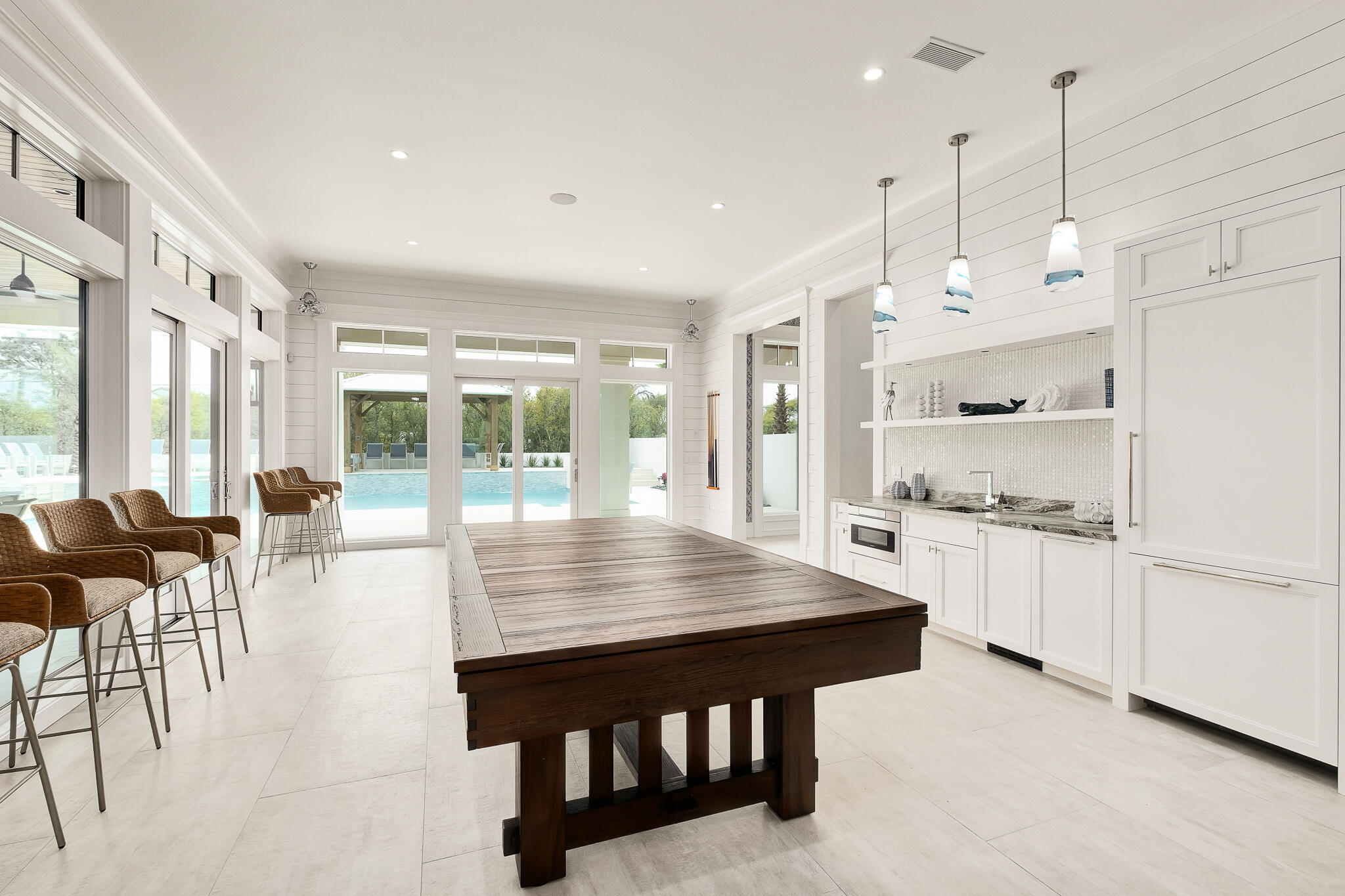 24 Brenda Ln Inlet Beach Inlet Beach, FL 32461 - Photo 8 of 55 a view of kitchen with furniture and wooden floor