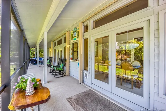 a view of a large green field