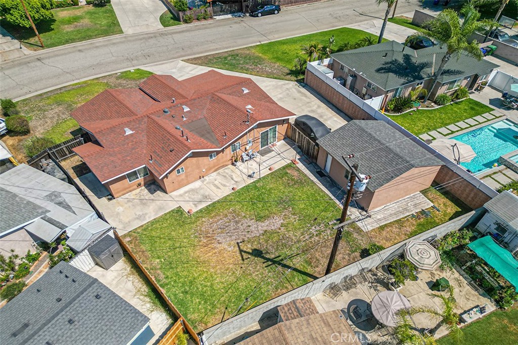 5441 North Calera Avenue Covina, CA 91722 - Photo 29 of 32 an aerial view of a house with a garden