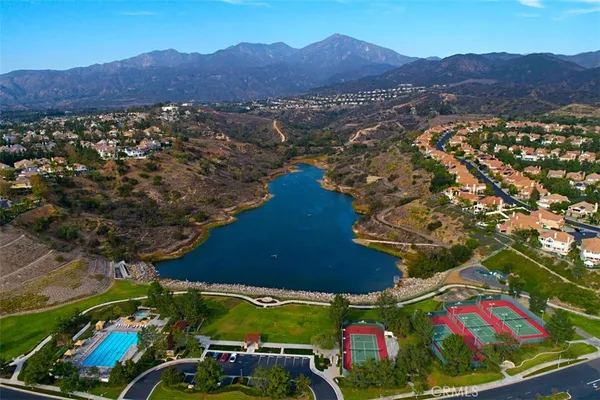 a view of swimming pool from a balcony