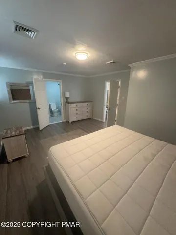 a large white bed in a room