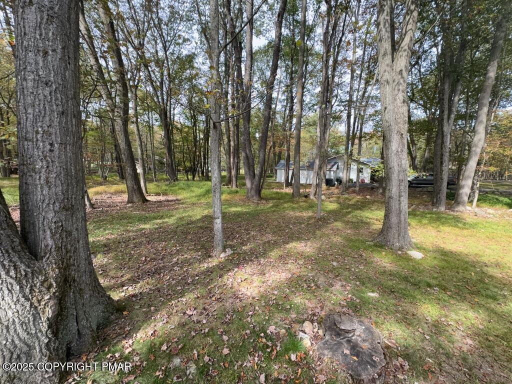 5228 Hummingbird Drive Pocono Summit, PA 18346 - Photo 24 of 28 a backyard of a house with lots of green space