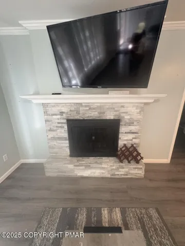 a view of fireplace