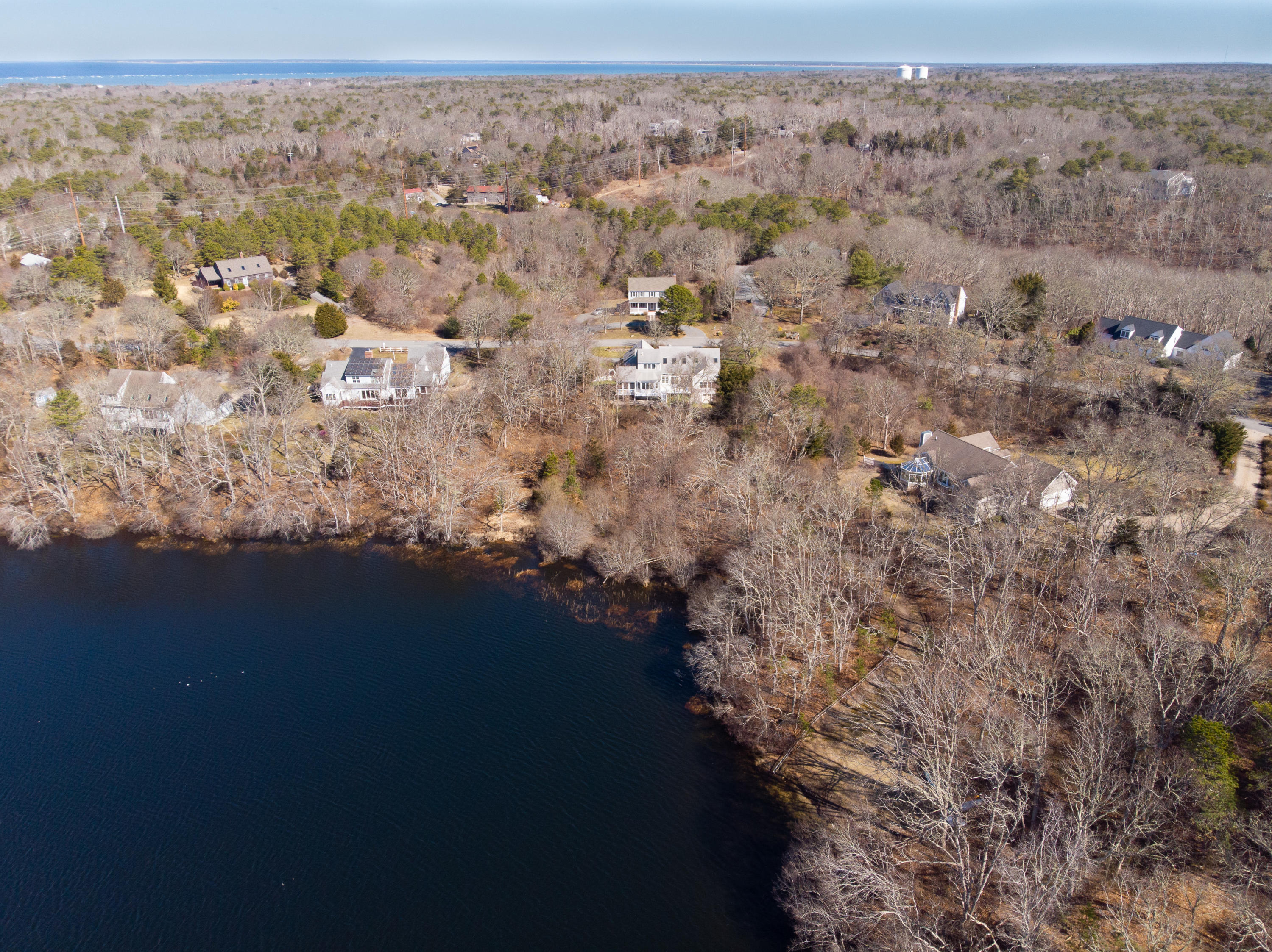 148 Griffiths Pond Road Brewster, MA 02631 - Photo 35 of 40 Pond, house, CC Bay in distance