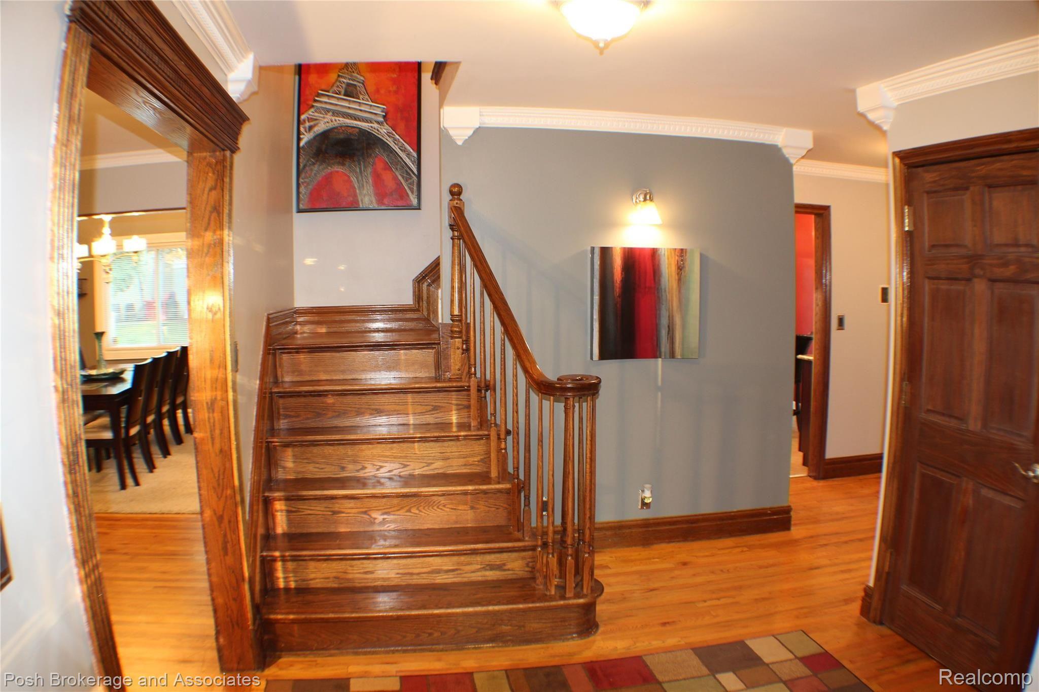 27220 Harvard Road Southfield, MI 48076 - Photo 14 of 72 Stairway from Foyer.jpeg