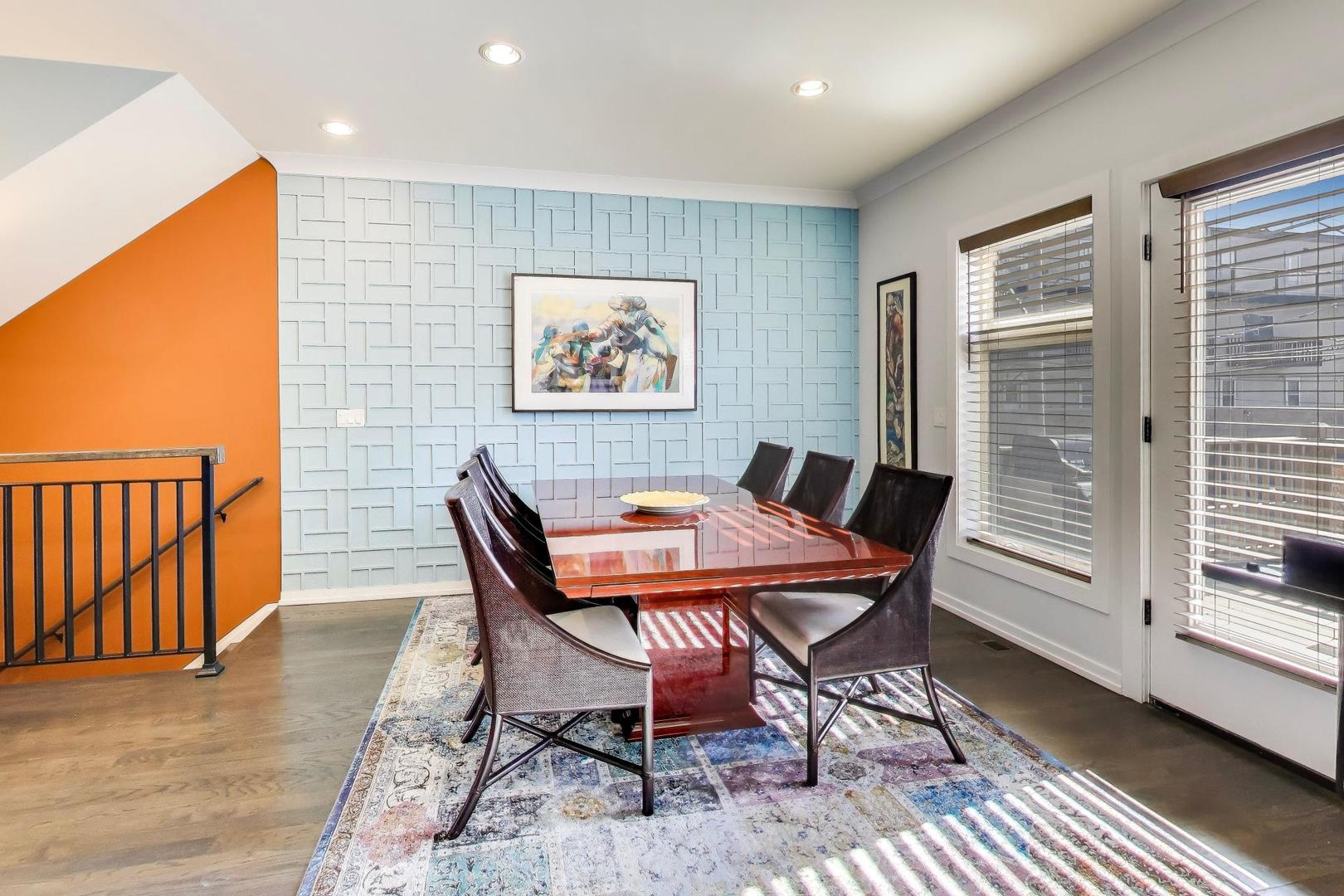347 East 44th Street Chicago, IL 60653 - Photo 11 of 38 a dining room with furniture and wooden floor