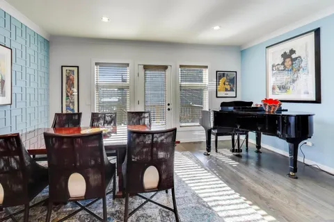 a view of a livingroom with furniture and window