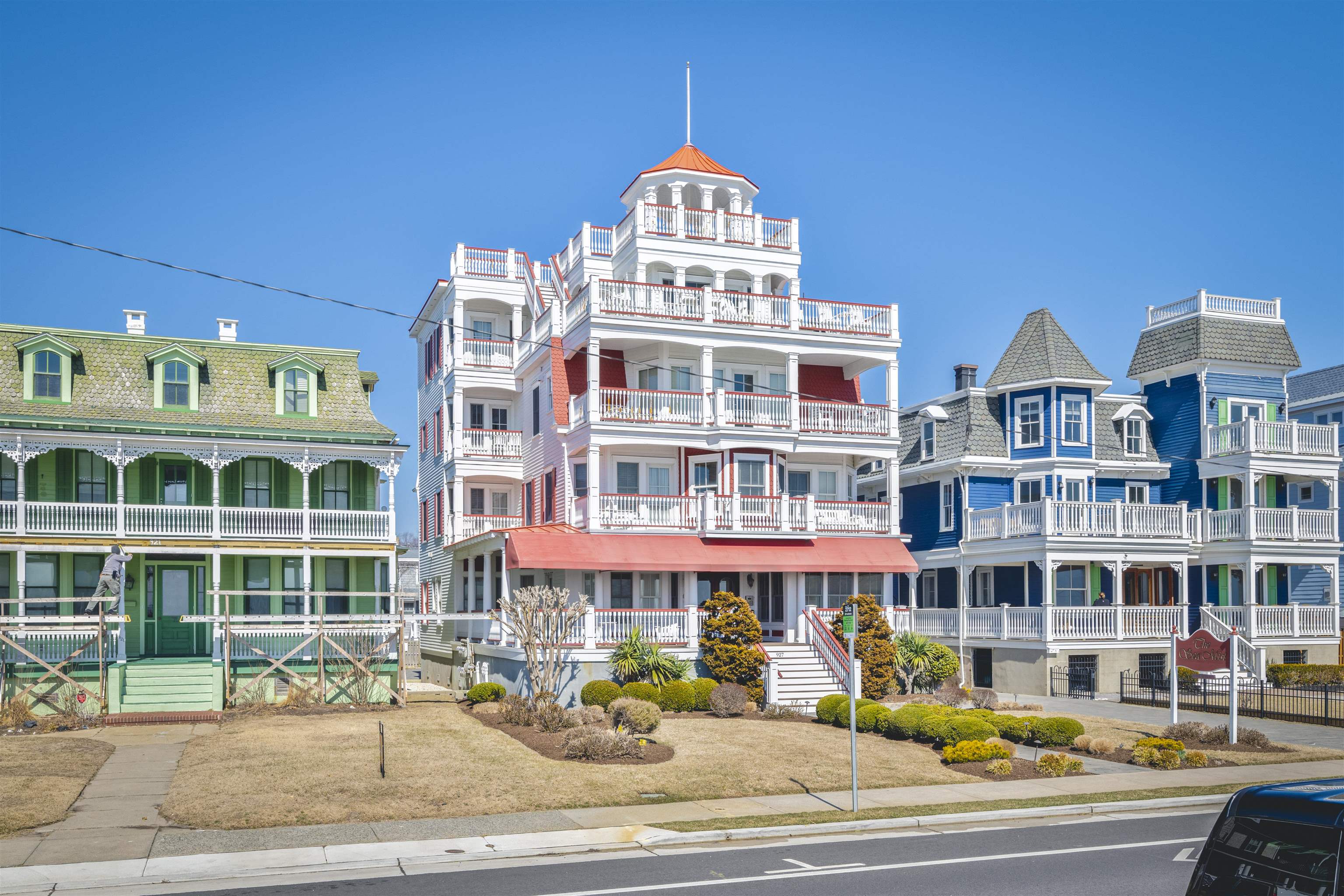 927 Beach, Unit 6 Cape May, NJ 08204 - Photo 30 of 34 a front view of a building with a street