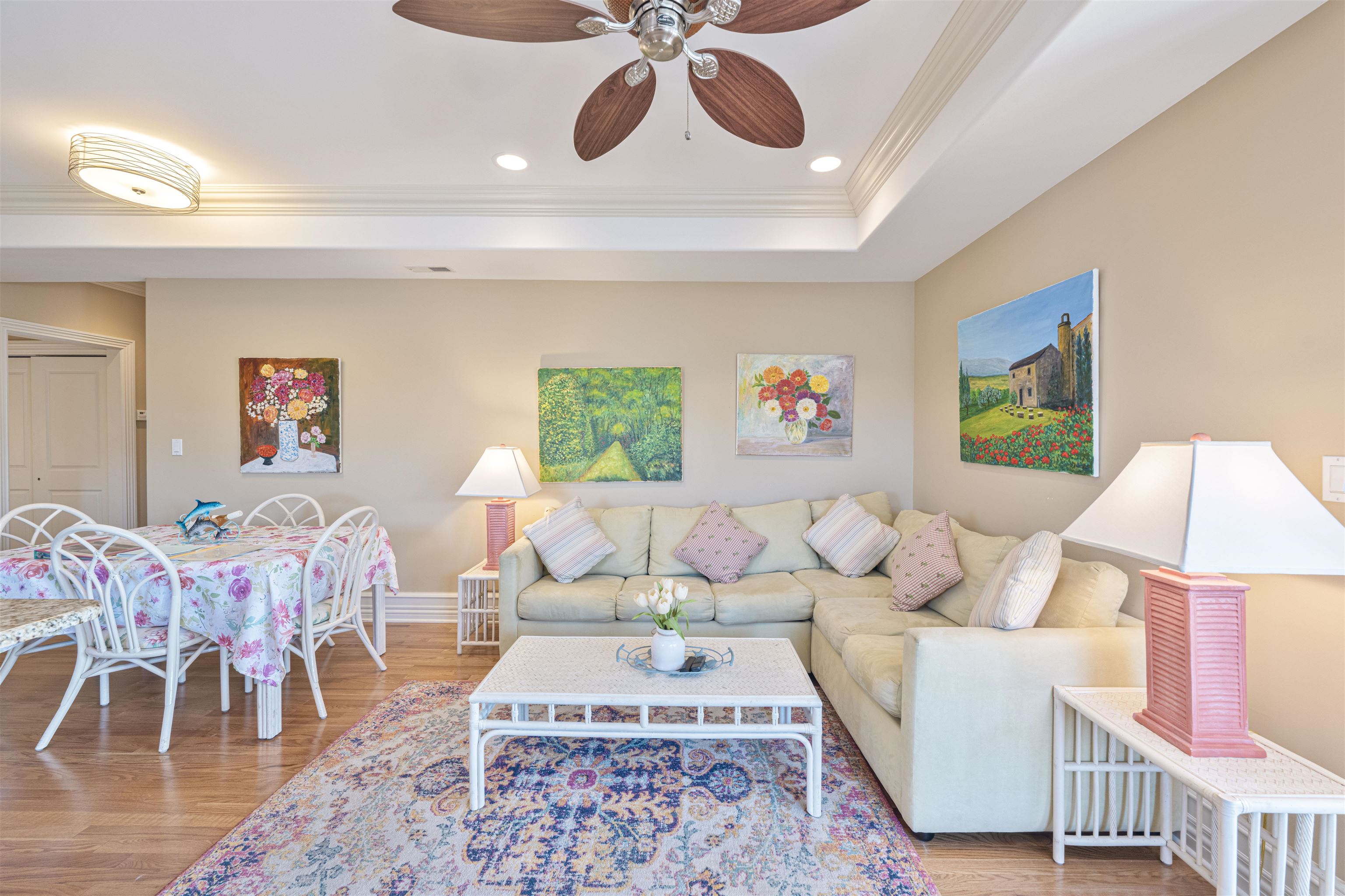 927 Beach, Unit 6 Cape May, NJ 08204 - Photo 10 of 34 a living room with furniture and a wooden floor