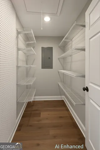 a view of hallway with stairs